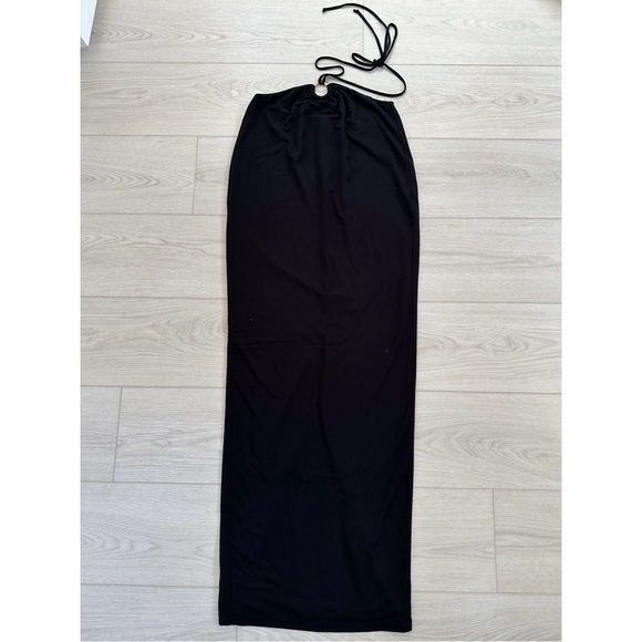 RUMER Halter Tie Neck Midi Dress Medium M - Picture 1 of 8